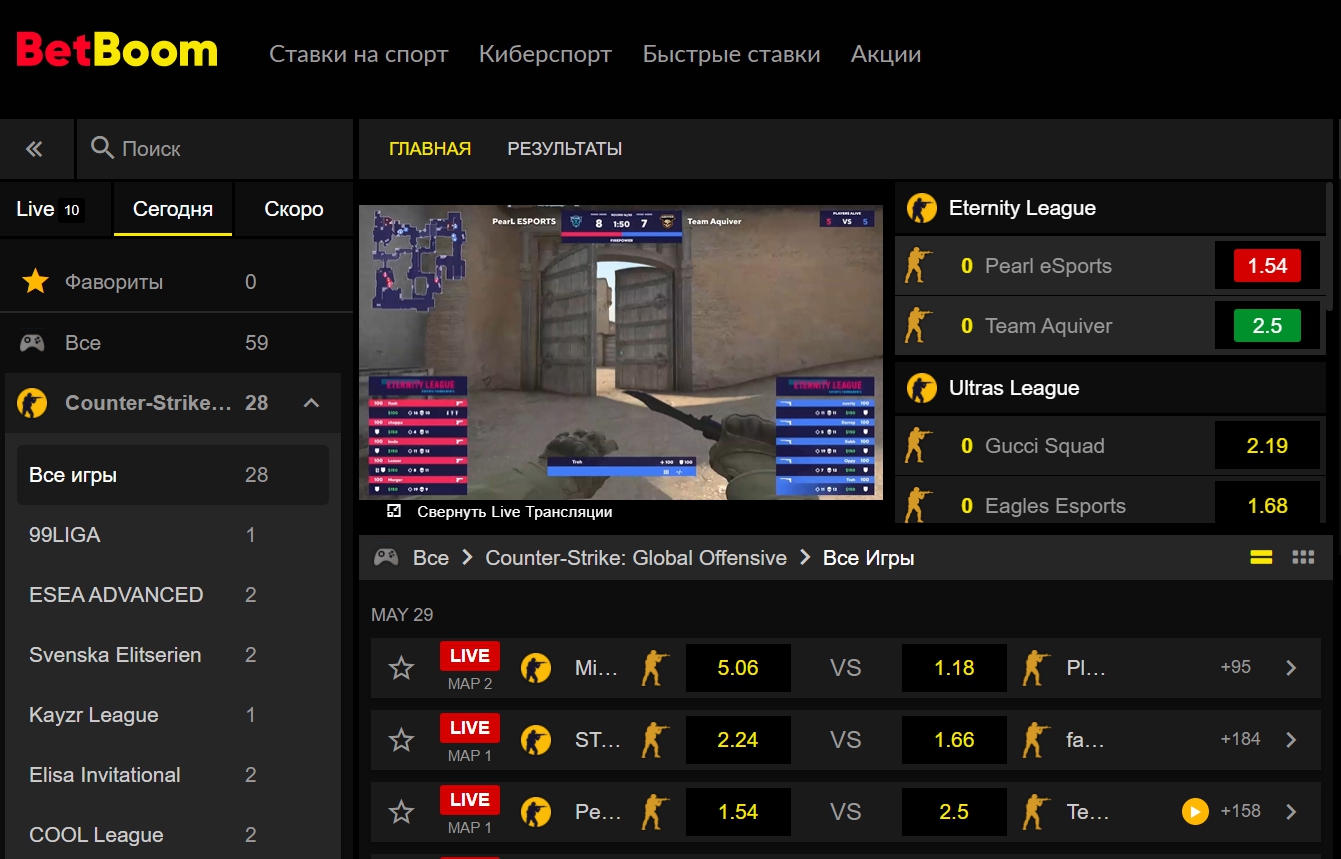 Лучшие киберспортивные события для ставок в БК Бет Бум