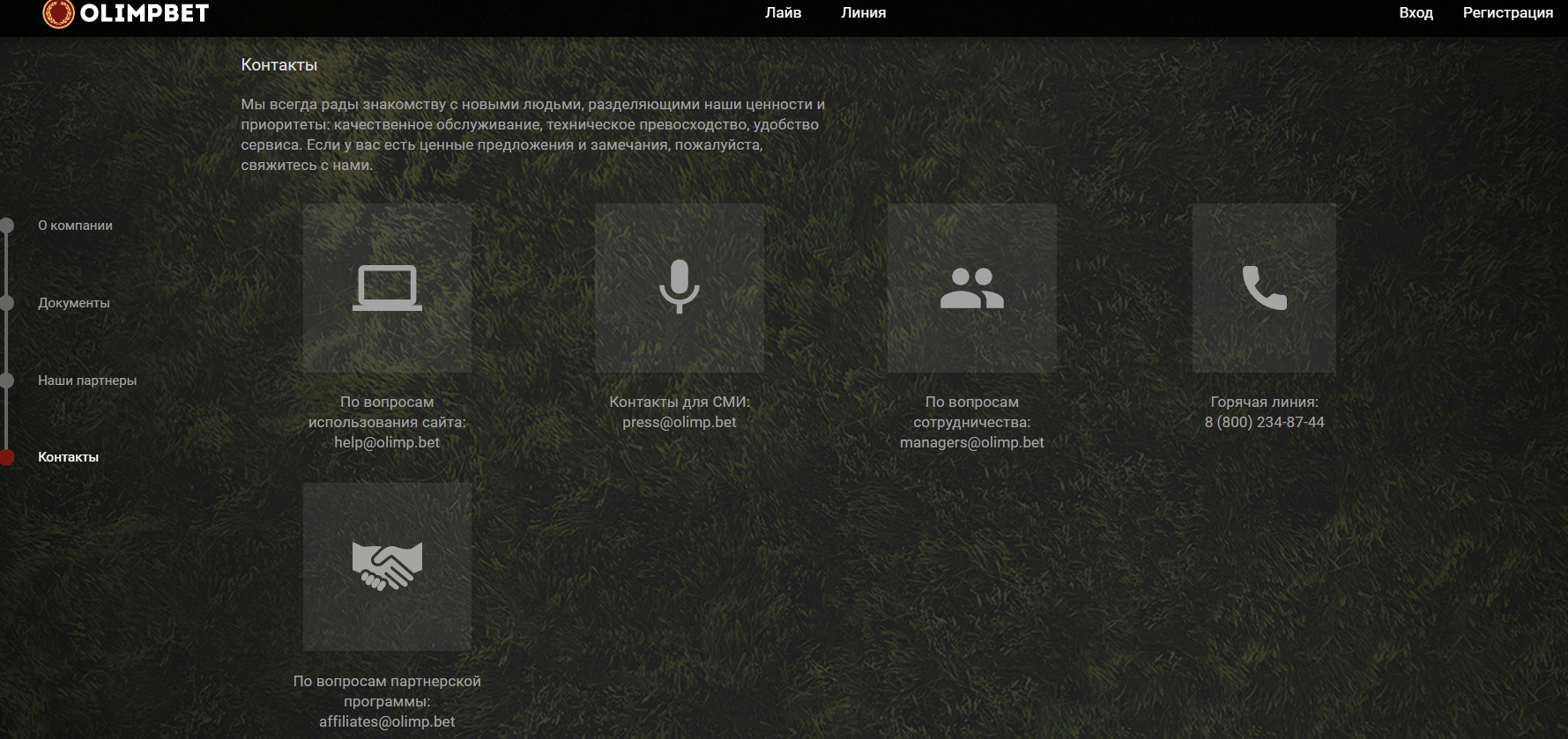 Контакты службы поддержки - телефон, почта, адрес